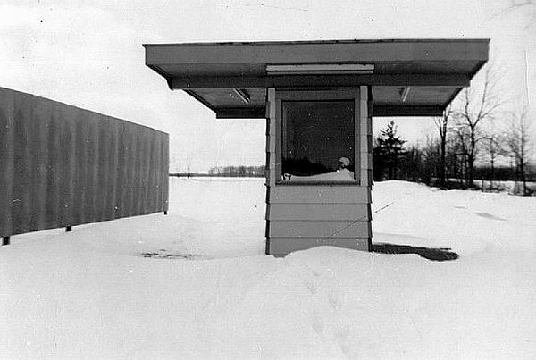 Bay Drive-In Theatre - Ticket Booth February 1960 Courtesy Mrs Norman Vanwormer (newer photo)